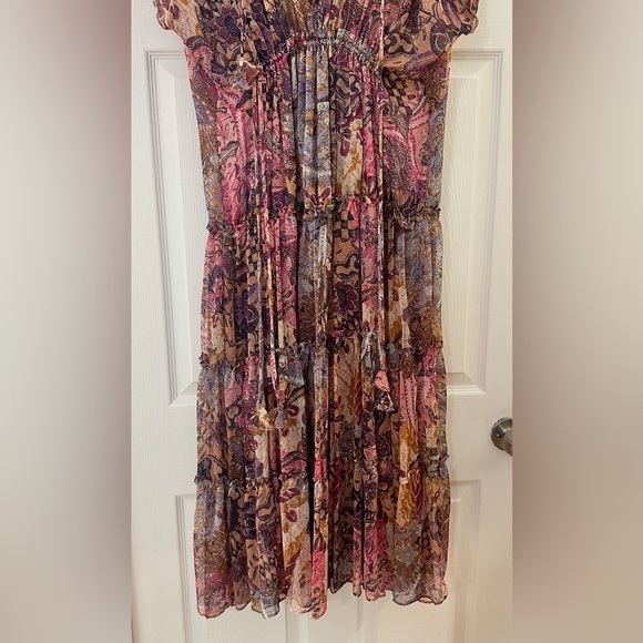 NWT Misa Los Angeles Ilya boho paisley Tapestry Printed Long Midi Dress sz Med - Picture 10 of 14